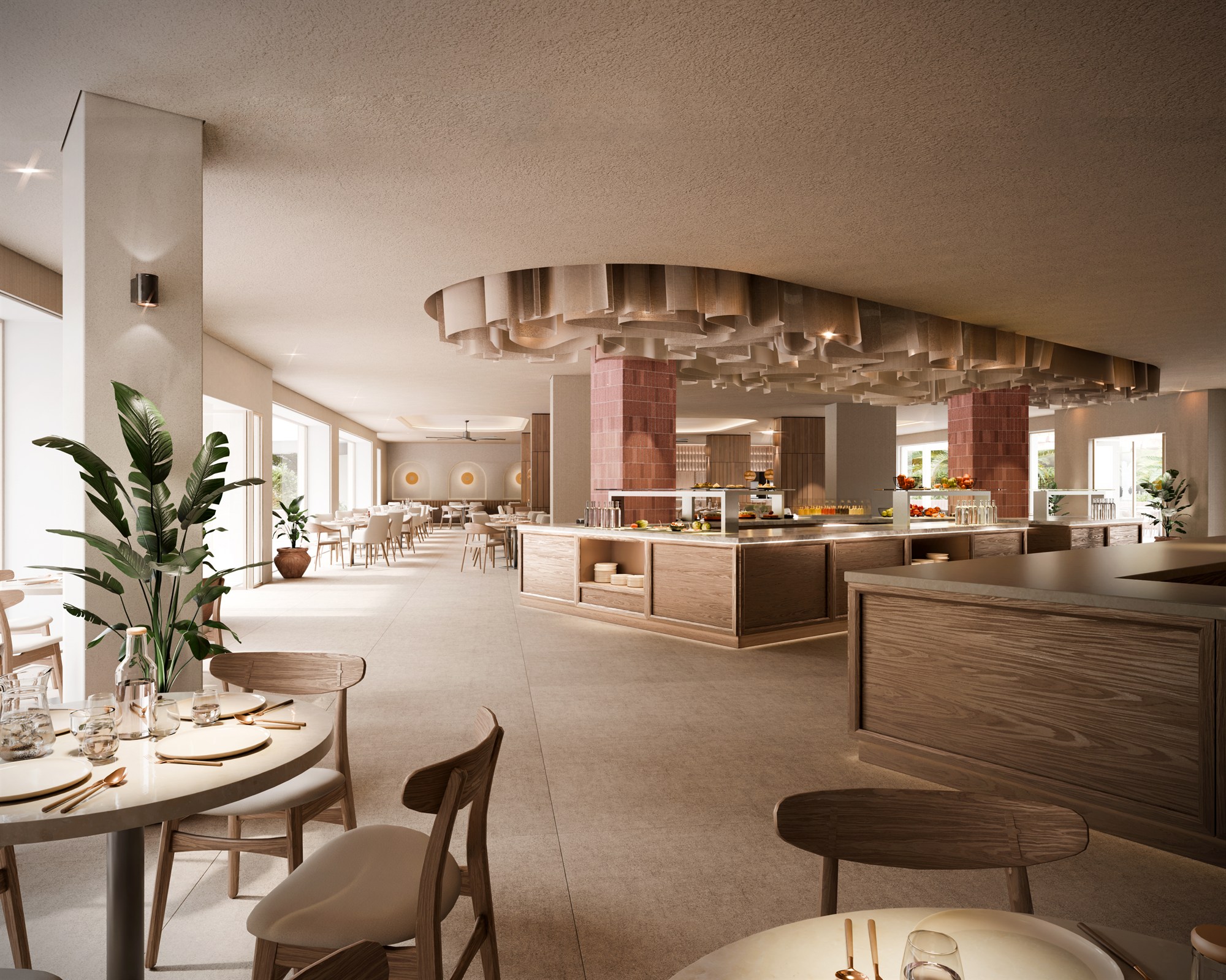 Wide residential render with open sky and horizontal composition.